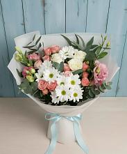 Букет цветов из:  Розы, Лизиантусы и Хризантемы #REPLACE_PRED# Койгородке