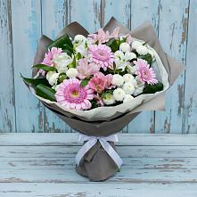 Букет цветов из:  Герберы, Альстромерии и Хризантемы в Койгородке