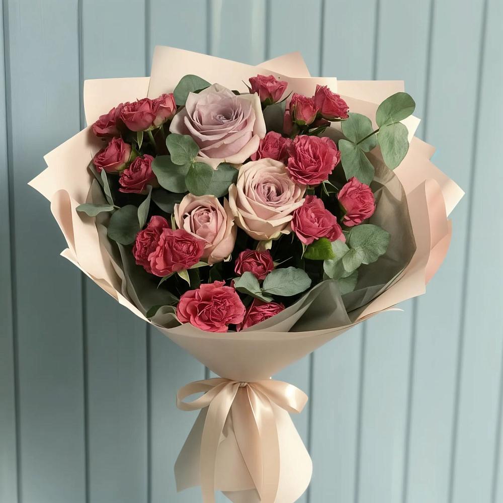Букет цветов из: Гвоздики и Розы в Койгородке