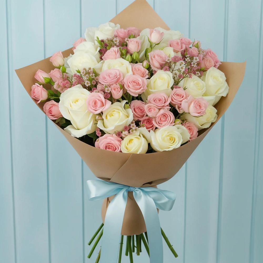 Букет цветов из: Розы в Койгородке