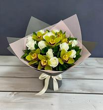 Букет цветов из:  Орхидеи и Розы в Койгородке