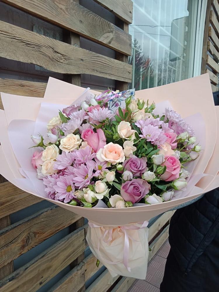 Букет цветов из: Розы и Хризантемы в Койгородке