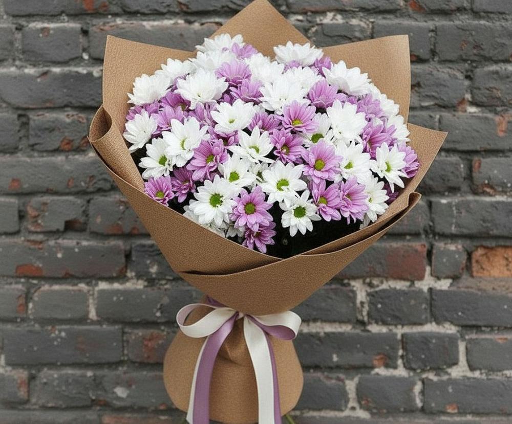 Букет цветов из: Хризантемы в Койгородке