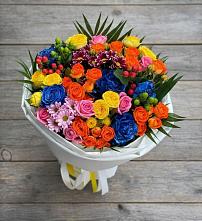 Букет цветов из:  Розы и Хризантемы в Койгородке