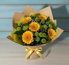 Букет цветов из:  Герберы и Хризантемы #REPLACE_PRED# Койгородке