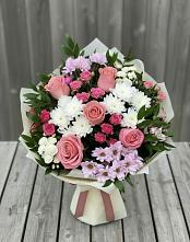 Букет цветов из:  Альстромерии, Гвоздики, Розы и Хризантемы #REPLACE_PRED# Койгородке