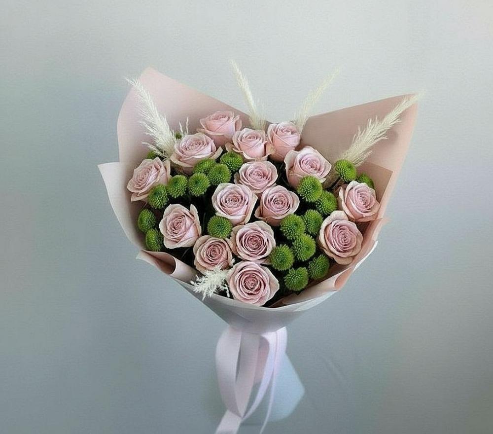 Букет цветов из: Розы и Хризантемы в Койгородке