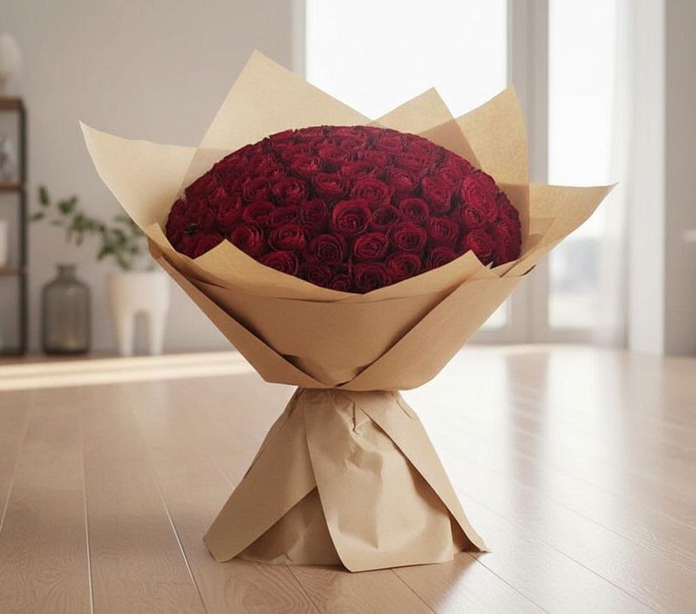 Букет 101 Красная роза в Койгородке