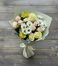 Букет цветов из:  Альстромерии, Розы и Хризантемы в Койгородке