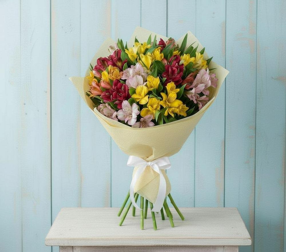 Букет цветов из: Альстромерии в Койгородке