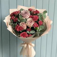 Букет цветов из:  Гвоздики и Розы в Койгородке