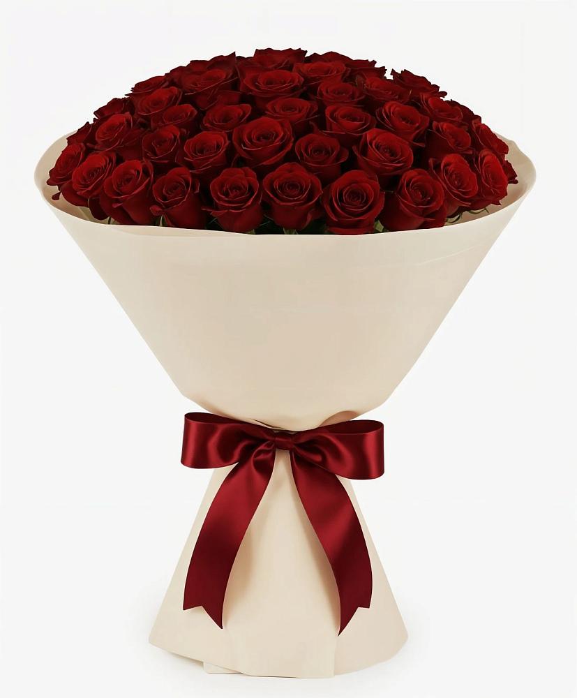 Букет 101 Бордовая роза Блэк Бакарра в Койгородке