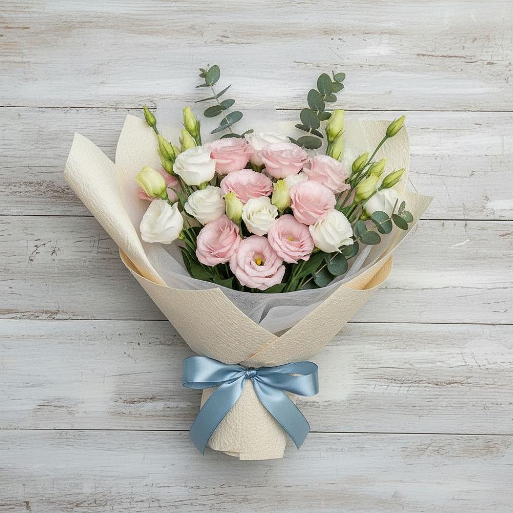 Букет цветов из: Лизиантусы в Койгородке